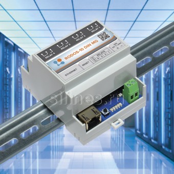 Ethernet реле на DIN рейку на 4 релейных канала RODOS-10 DIN MG